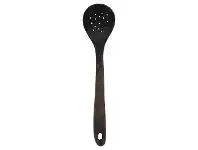 LivingStyles VTWonen Cyder Acacia Timber Slotted Spoon,Black offer