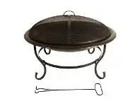 LivingStyles Tinder Iron Round Outdoor Fire Pit offer