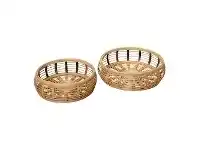 Elsie 2 Piece Bamboo Round Tray Set
