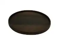 LivingStyles VTWonen Cyder Mango Wood Plate, Small, Black offer