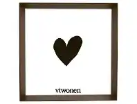 LivingStyles VTWonen Scarlo Wooden Square Photo Frame, Small, Dark Brown offer