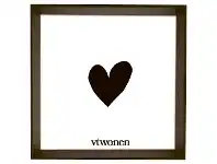 LivingStyles VTWonen Scarlo Wooden Square Photo Frame, Large, Dark Brown offer