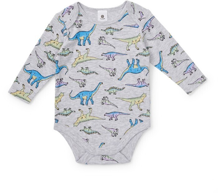 BIG W Dymples long sleeve bodysuit - grey marle offer