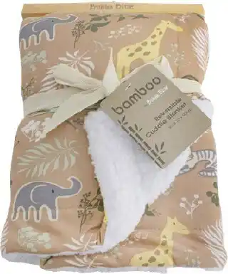 BIG W Bamboo by bubba reversible cuddle blanket offer