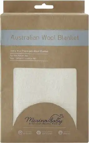 BIG W Merino baby australian wool blanket - cream offer
