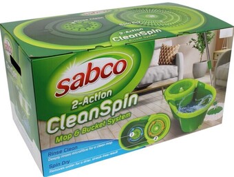 BIG W Sabco 2-action clean spin mop & bucket system* offer