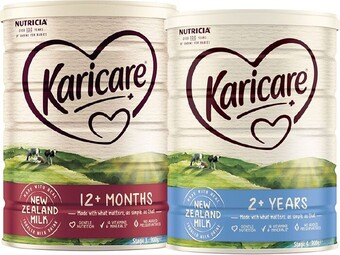 BIG W Karicare 3 toddler milk drink from 12 months or 2 years 900g^ offer