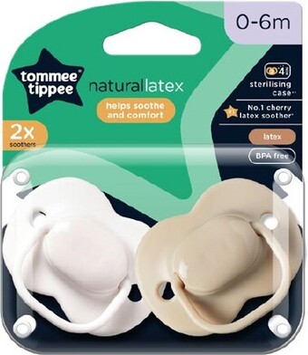 BIG W Tommee tippee 2-pack natural latex cherry soothers offer