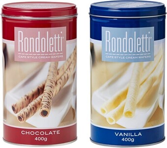 BIG W Rondoletti assorted wafers 400g offer