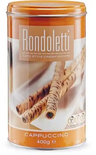 BIG W Rondoletti wafers 400g - cappuccino cream offer