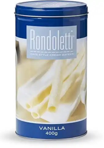 BIG W Rondoletti wafers 400g - vanilla cream offer