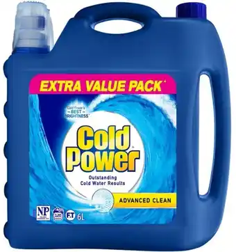 BIG W Cold power laundry detergent liquid 6-litre offer