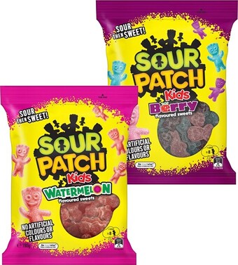 BIG W Sour patch kids watermelon or berry 190g offer