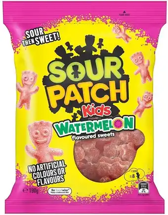 BIG W Sour patch kids watermelon 190g offer