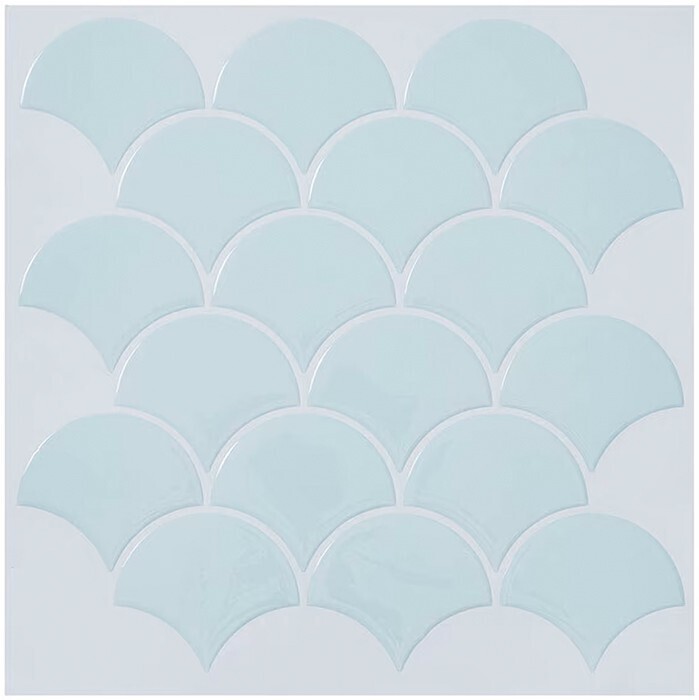 5 pack self adhesive 3d tiles chambray blue scales offer at Kmart