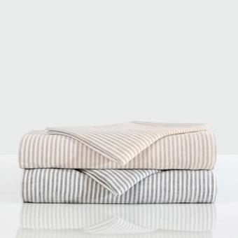 Pillow Talk Stripe linen cotton sheet set by habitat offer