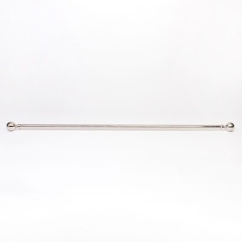 Bailey extendable brushed chrome rod set by habitat