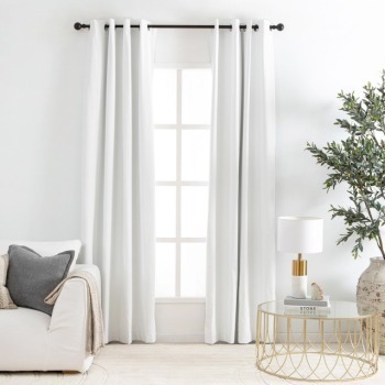 Pillow Talk Malia white blockout curtain pair by habitat offer