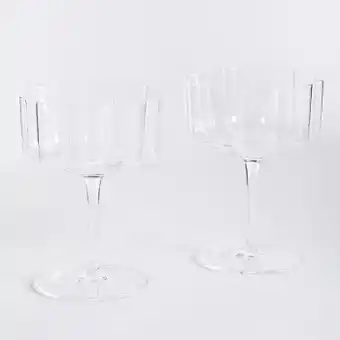 Pillow Talk Lucy clear cocktail coupe 2pk by m.u.s.e. offer
