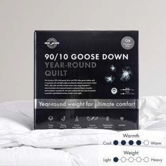 Pillow Talk 90/10 goose down year-round quilt by greenfirst® offer