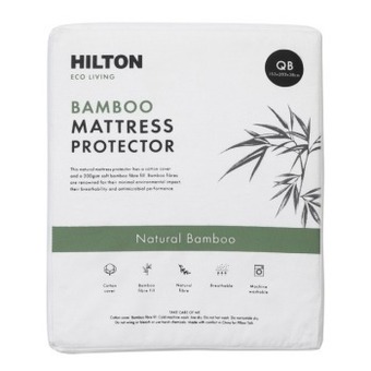 Pillow Talk Eco living bamboo mattress protector by hilton offer