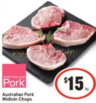 IGA Australian Pork Midloin Chops offer