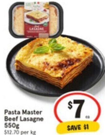 IGA Pasta Master Beef Lasagne 550g offer