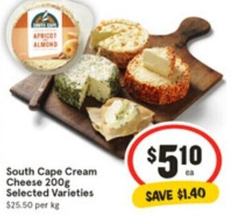IGA South Cape Cream Cheese 200g offer