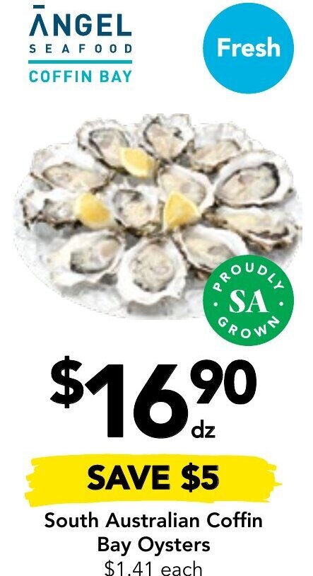 Drakes South Australian Coffin Bay Oysters offer