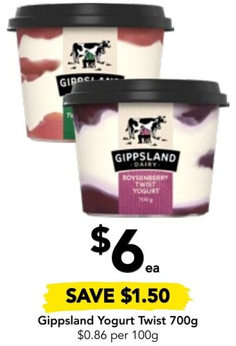 Drakes Gippsland Yogurt Twist 700g offer