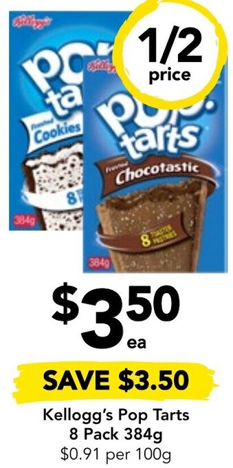 Drakes Kellogg's Pop Tarts 8 Pack 384g offer