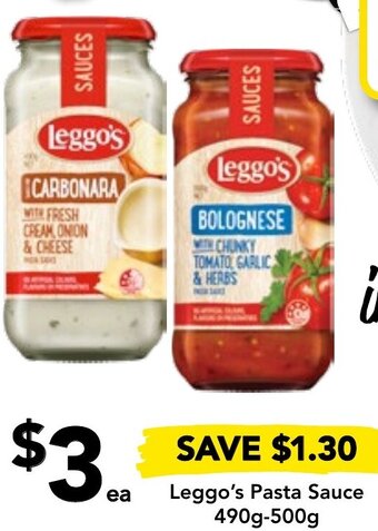 Drakes Leggo's Pasta Sauce 490g-500g offer