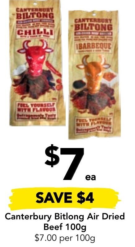 Drakes Canterbury Bitlong Air Dried Beef 100g offer