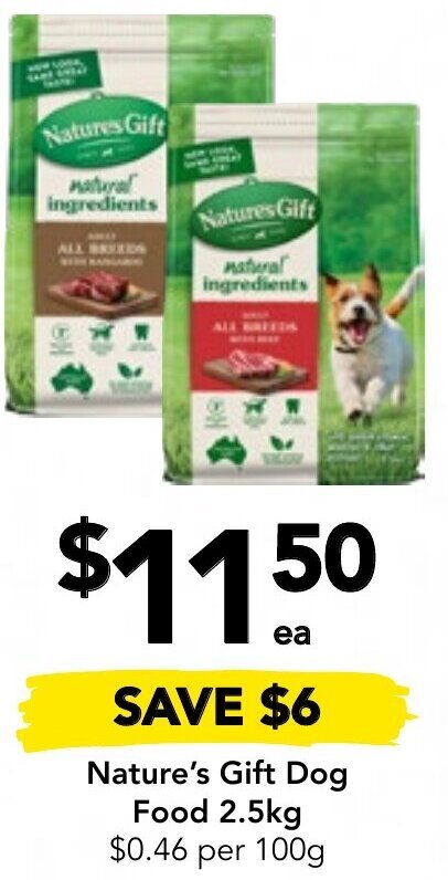 Drakes Nature's Gift Dog Food 2.5kg offer