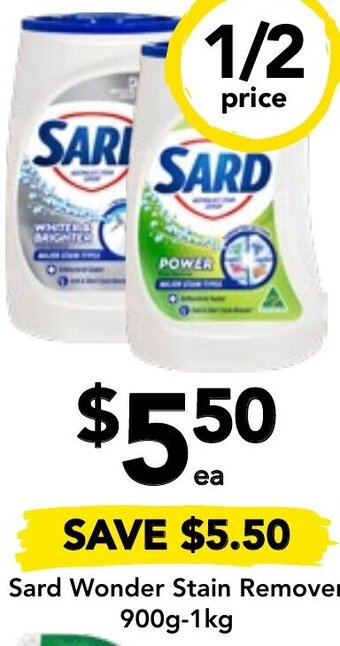 Drakes Sard Wonder Stain Remover 900g-1kg offer
