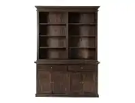 LivingStyles Halifax Mindi Wood 4 Door 2 Drawer Hutch Cabinet offer