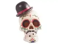 LivingStyles Calavera Art Sculpture, Man in Derby Hat offer