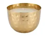LivingStyles VTWonen Etna Metal Cup Candle, Large, Gold offer
