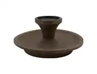 LivingStyles VTWonen Wooden Saucer Candle Holder, Large offer