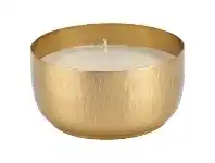 LivingStyles VTWonen Etna Metal Cup Candle, Medium, Gold offer