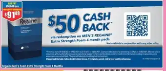 Chemist Warehouse Regaine Men's Foam Extra Strength Foam 4 Months offer