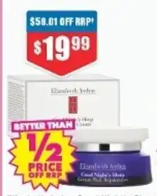 Chemist Warehouse Elizabeth Arden Good Night's Sleep Restoring Cream 50ml offer