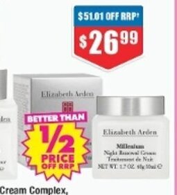 Chemist Warehouse Elizabeth Arden Night Renewal Cream 50ml offer