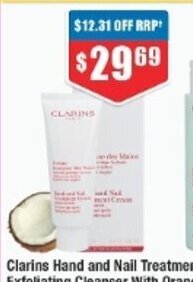 Chemist Warehouse Clarins Hand and Nail Treatment Cream 100ml offer
