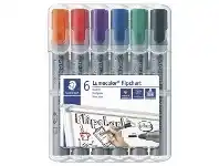 Officeworks Staedtler Flipchart Marker 356 Assorted 6 Pack offer
