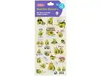 Officeworks Kadink Bubble Sticker Sheet Funny Avocado Design offer