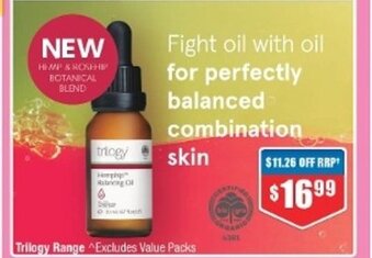 Chemist Warehouse Trilogy Range offer