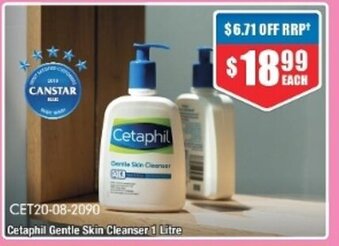 Chemist Warehouse Cetaphil Gentle Skin Cleanser 1 Litre offer