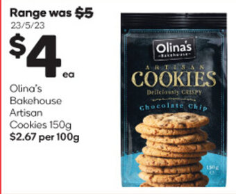 Olina's Bakehouse Artisan Cookies 150g
