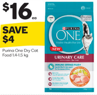 Woolworths Purina One Dry Cat Food 1.4-1.5 kg offer